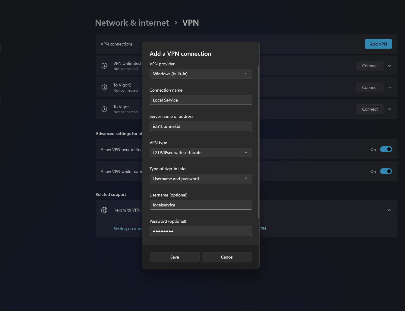 Tunnel ID Port Forwarding 2